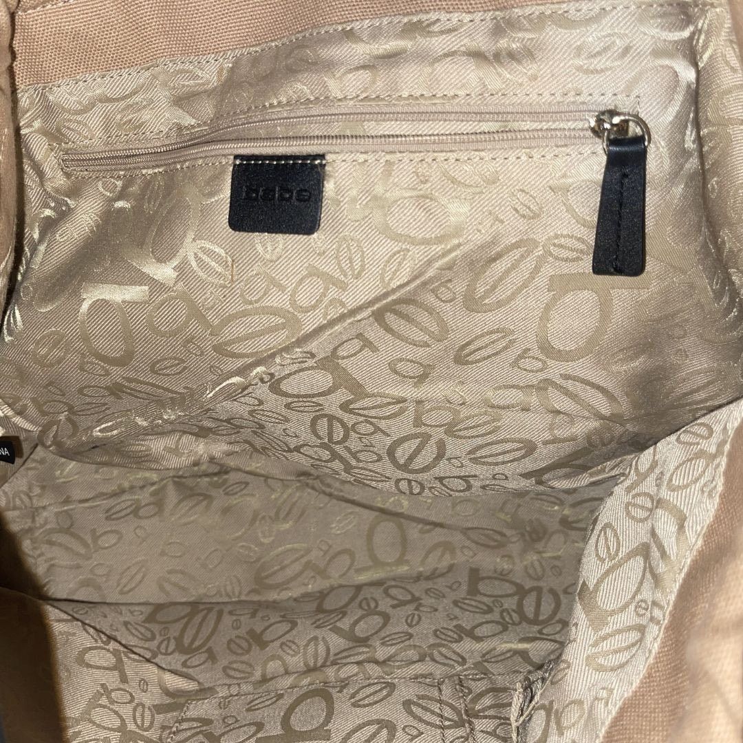 Bebe Hana Canvas Drawstring Tote Shoulder Bag Y2K Drawstring Size ONE SIZE - 5 Thumbnail