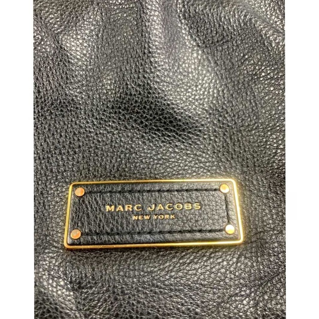 Marc Jacobs Marc Jacobs Women Med Black Pebbled Leather Satchel Tote Gold Plate Size ONE SIZE - 2 Thumbnail