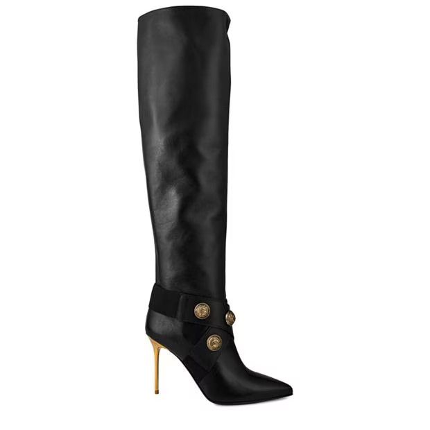 Balmain o1g2r1mq0924 Heeled Boots in Noir Size US 7 / IT 37 - 1 Thumbnail