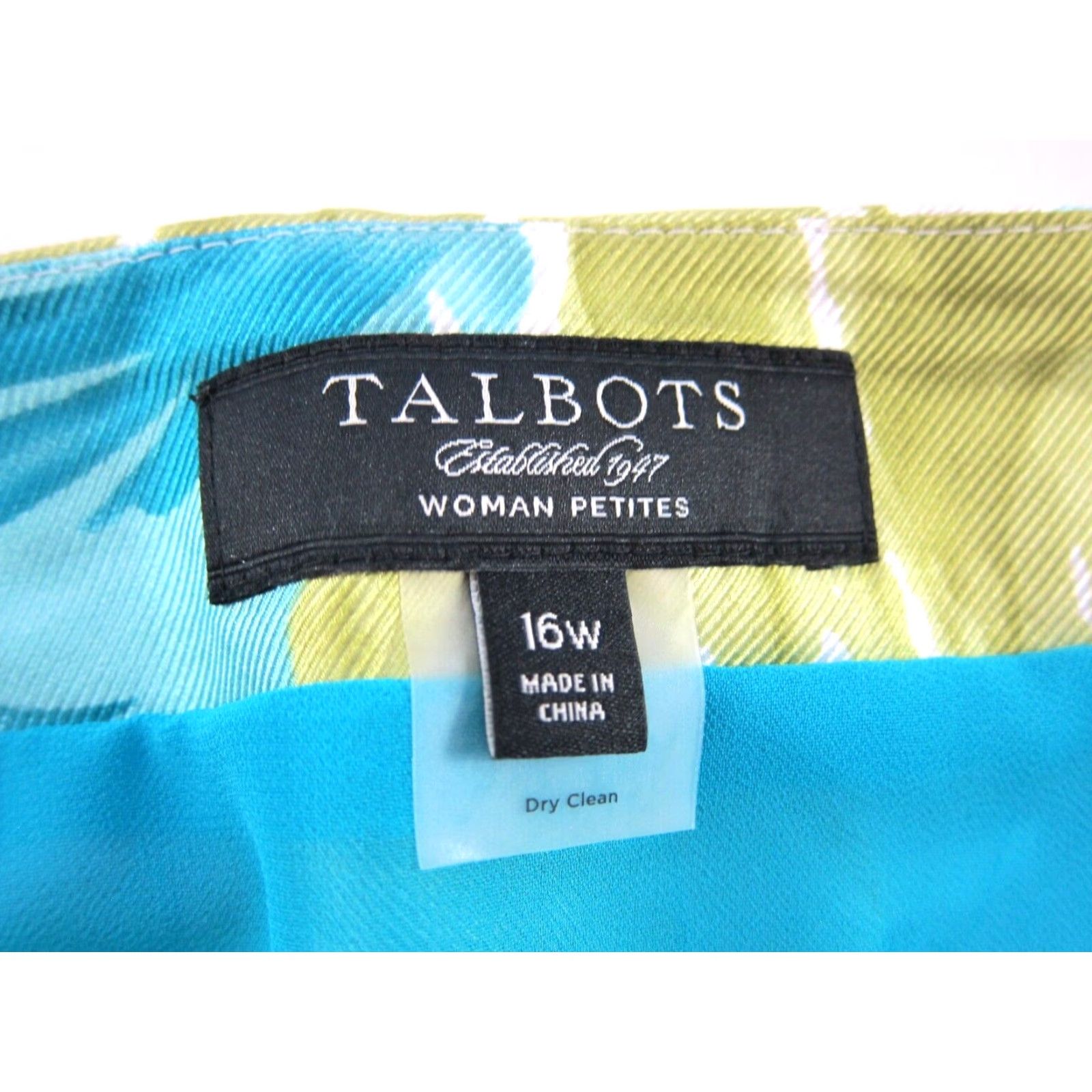 Talbots Talbots Skirt 16 Women Silk Floral Pleat A-Line Knee Length Green 100% Dressy Work Formal Women Size 38" / US 16 / IT 52 - 3 Thumbnail