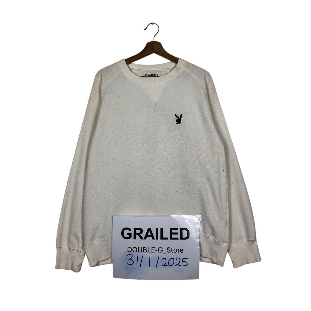 Japanese Brand 📌Vintage Sweatshirt Pull Over Playboy Big Logo Size US M / EU 48-50 / 2 - 2 Thumbnail