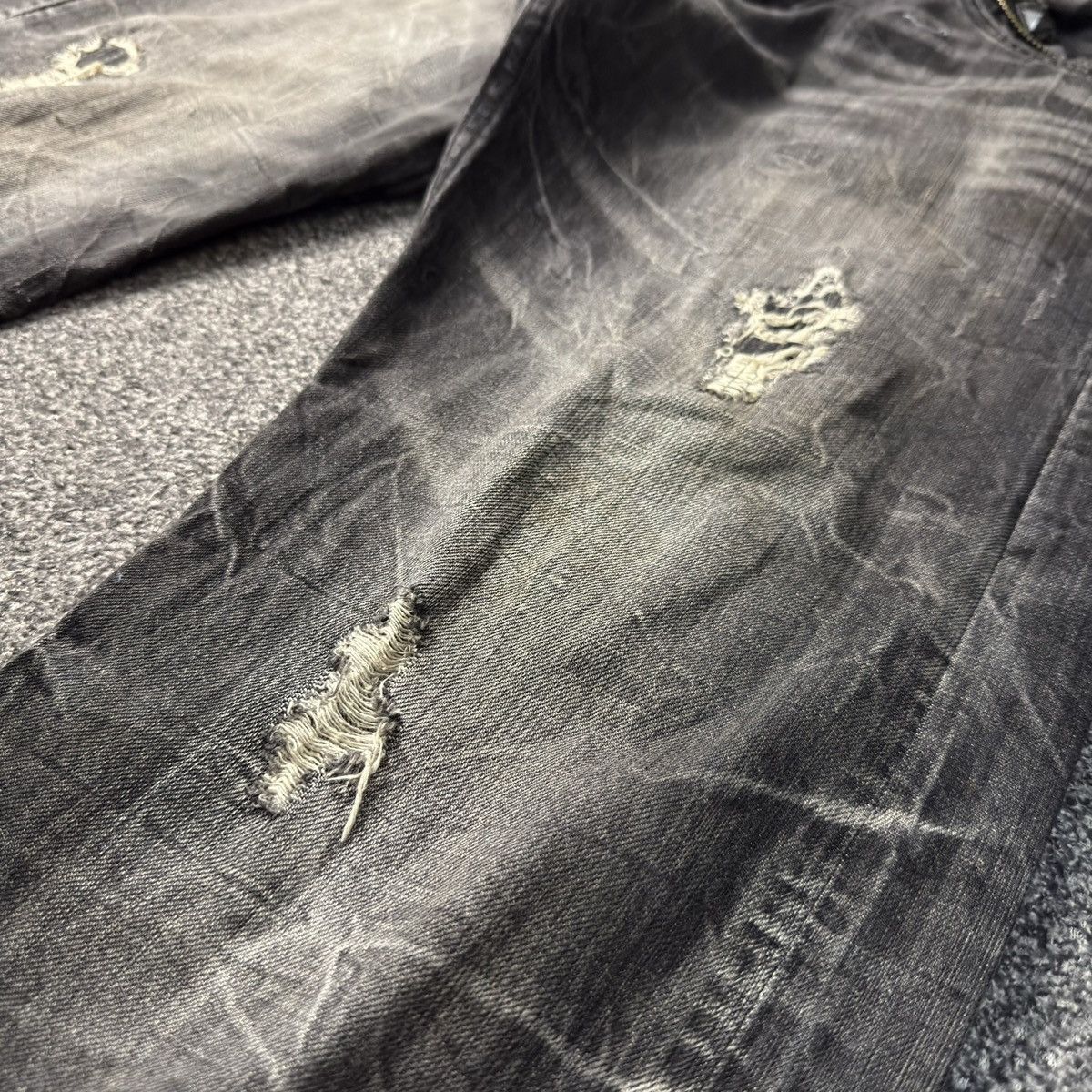 Hysteric Glamour Japanese Okayama Studded Distressed Denim LGB Hysteric Style Size US 34 / EU 50 - 6 Thumbnail