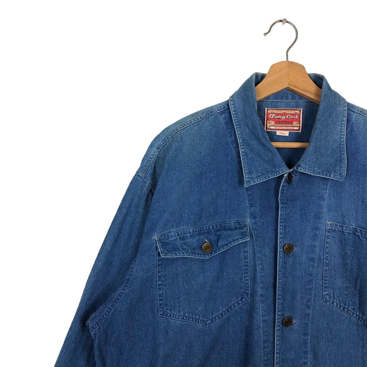 Japanese Brand 🔥90s Vintage Chore Denim Work Jacket Tomy Curt Issey Miyake Size US M / EU 48-50 / 2 - 7 Thumbnail