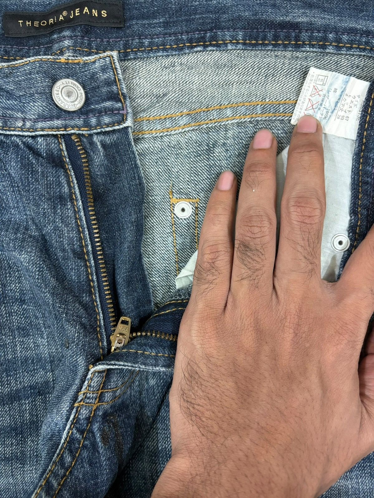 Japanese Brand Vintage Japanese Brand Paint Splattered Distress Loose Jeans Size 31" - 9 Thumbnail