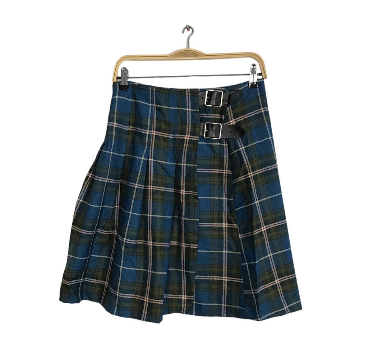 image of Oneill O’Neil Of Dublin Plaid Checked Skirt Pleated Kilt Ireland in Blue, Women's (Size 31)
