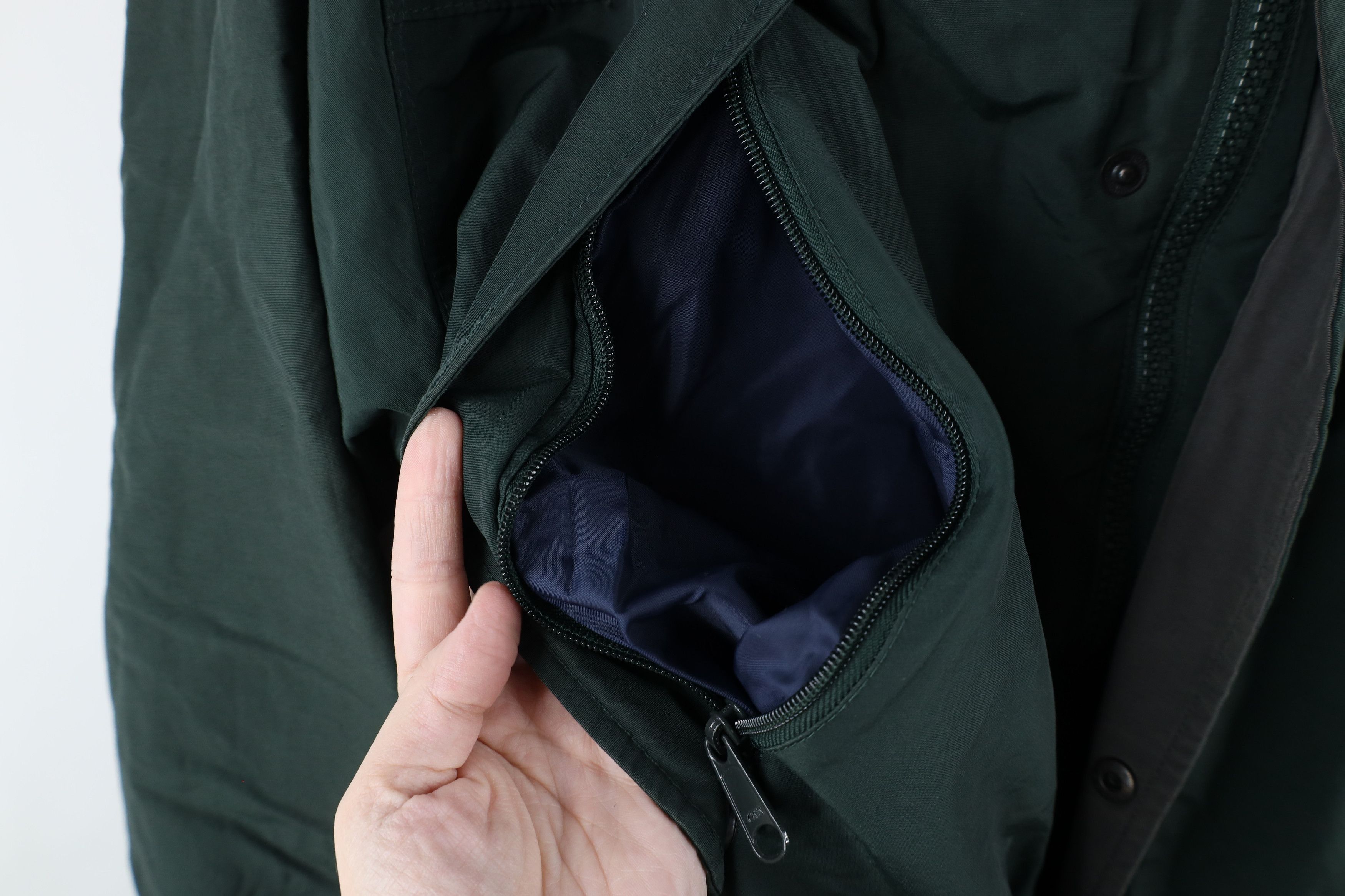 Vintage × Woolrich Woolen Mills Vintage 90s Woolrich Spell Out Wool Line Hooded Parka Jacket Size US L / EU 52-54 / 3 - 5 Thumbnail