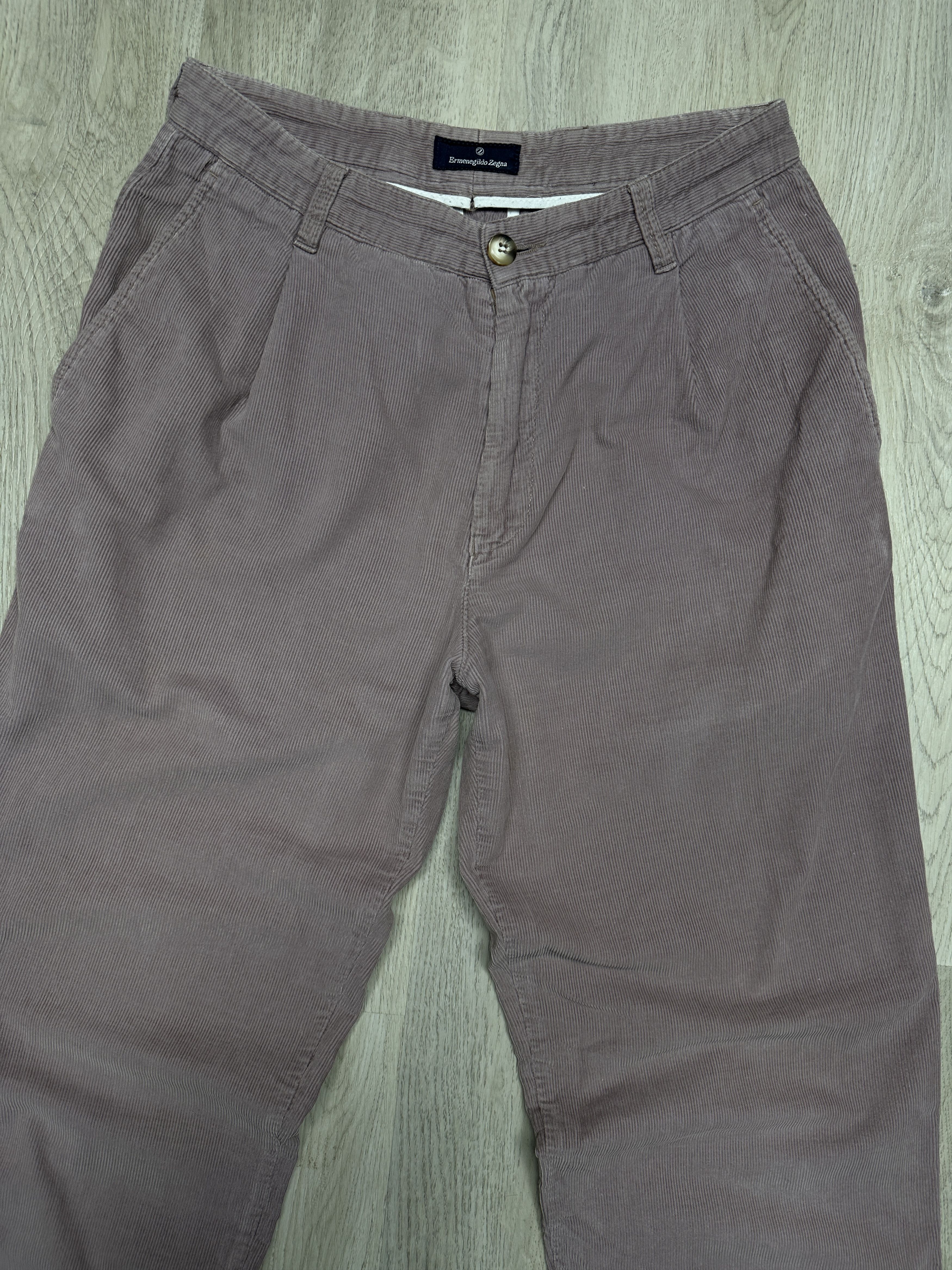 Ermenegildo Zegna Ermenegildo Zegna Vintage Mens Corduroy Pants Size US 32 / EU 48 - 2 Thumbnail