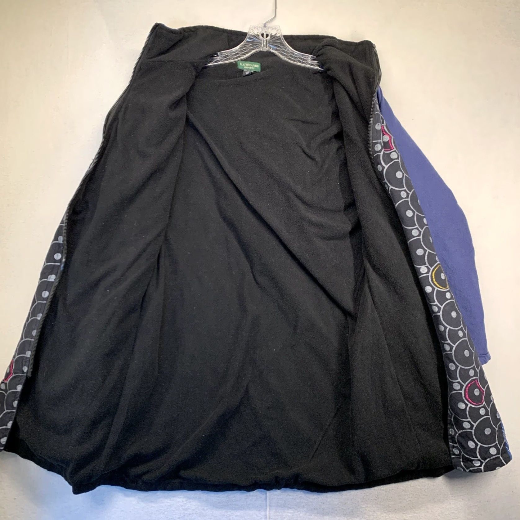 Vintage VINTAGE Patchwork Style Jacket Women's Boho Hippie Ethnic Nepal Pockets Zip Hood M-L Size M / US 6-8 / IT 42-44 - 3 Thumbnail