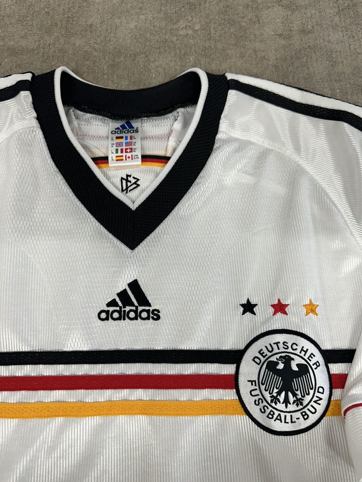 Adidas × Vintage Vintage Adidas 1998 Germany Soccer Jersey Kit Maglia RARE Size US XL / EU 56 / 4 - 5 Thumbnail
