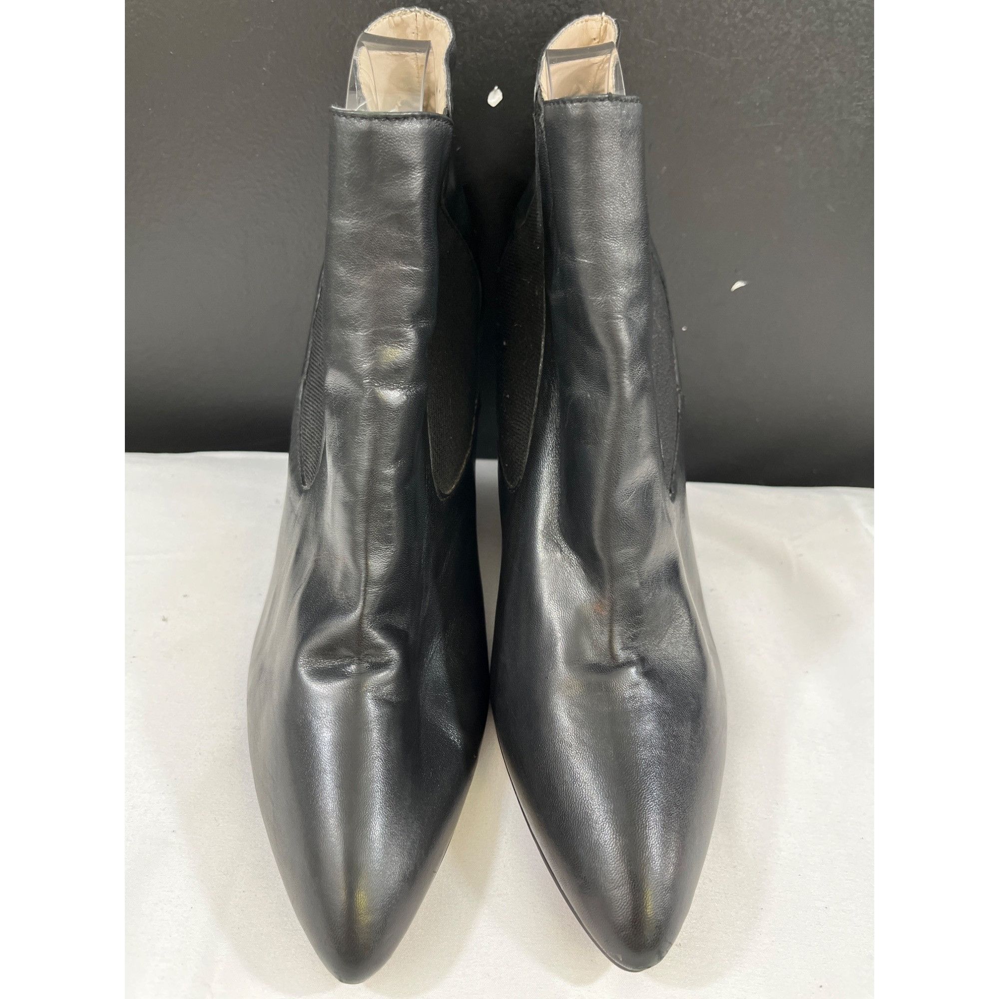 Steve Madden Steven By Steve Madden Maliik Women's Black Leather Ankle Bo Size US 10 / IT 40 - 2 Thumbnail