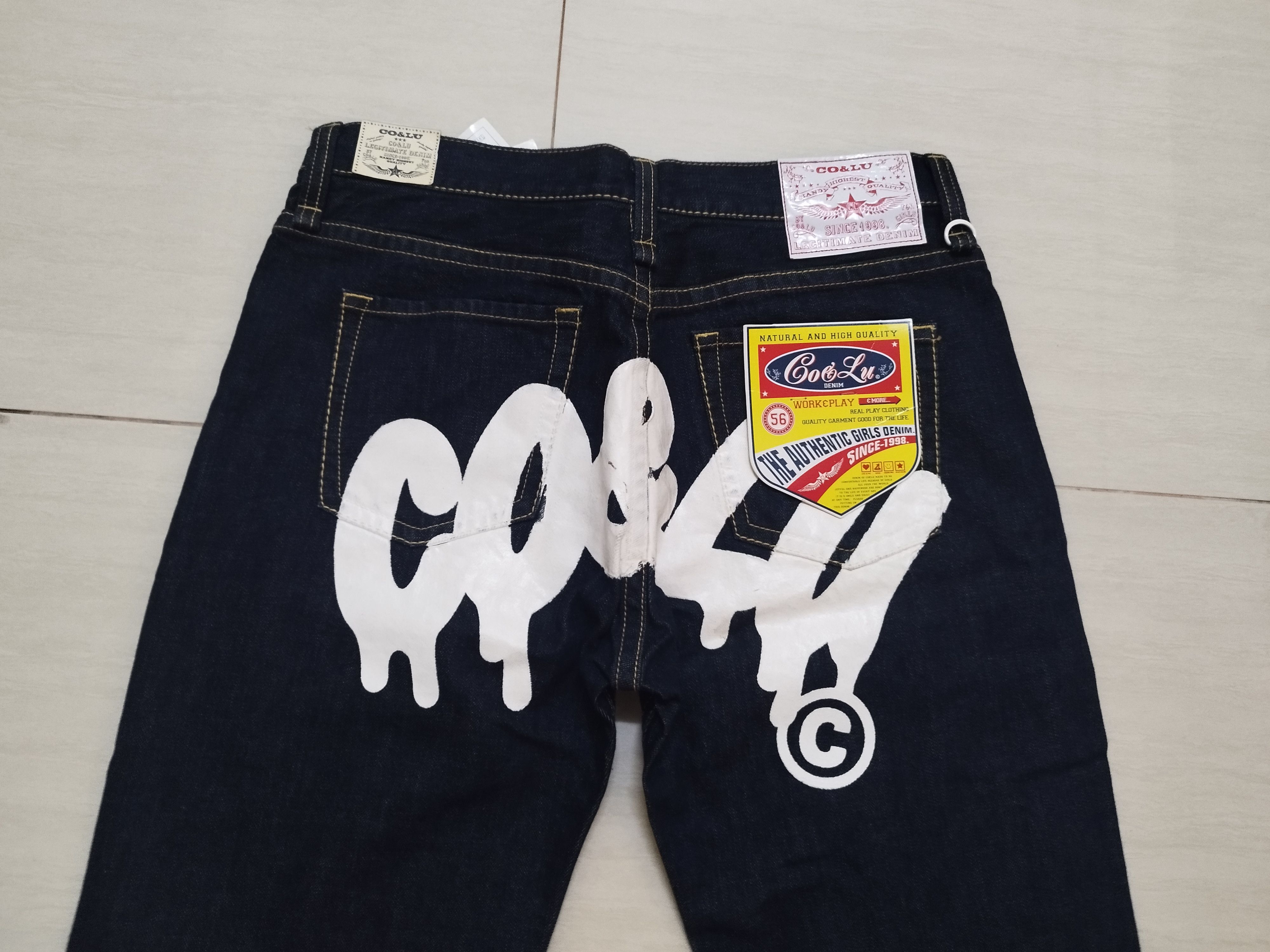 If Six Was Nine × Japanese Brand Japanese Brand Co&Lu Denim Painter Jeans Size US 33 - 9 Thumbnail