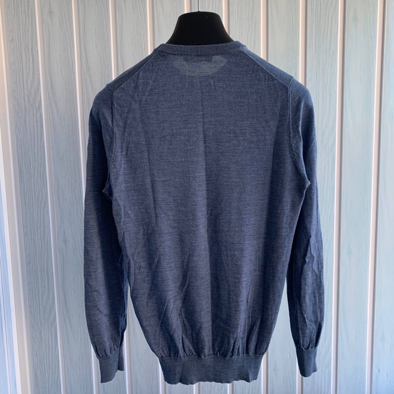 Suitsupply Suitsupply Merino Wool Blend Blue Knit Men Pullover Sweater Size US XS / EU 42 / 0 - 3 Thumbnail