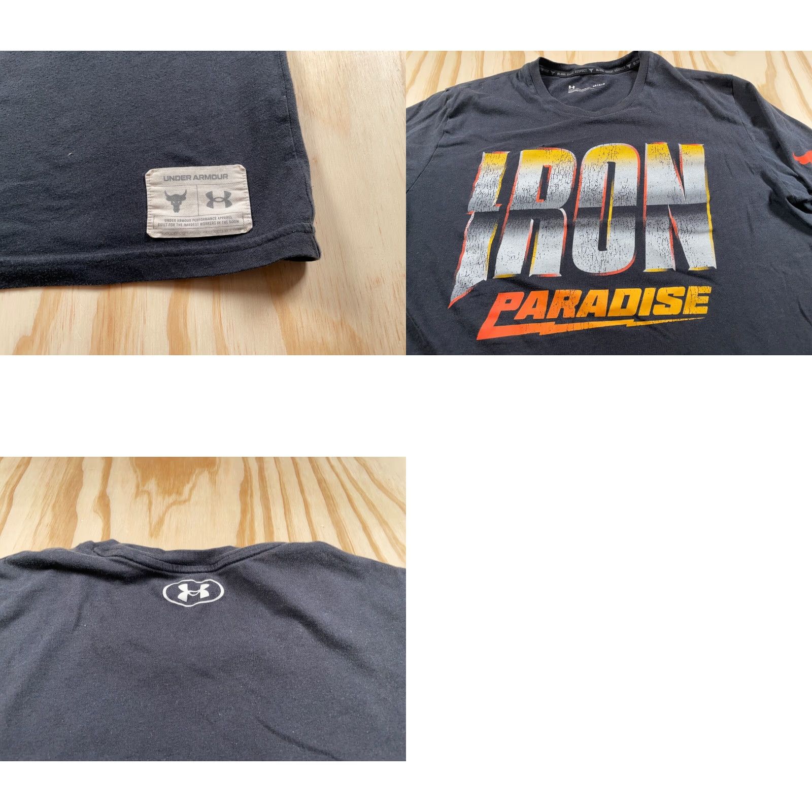 Under Armour Under armour x The Rock Iron Paradise T-Shirt Adult Large Black Loose Fit Size US L / EU 52-54 / 3 - 8 Thumbnail