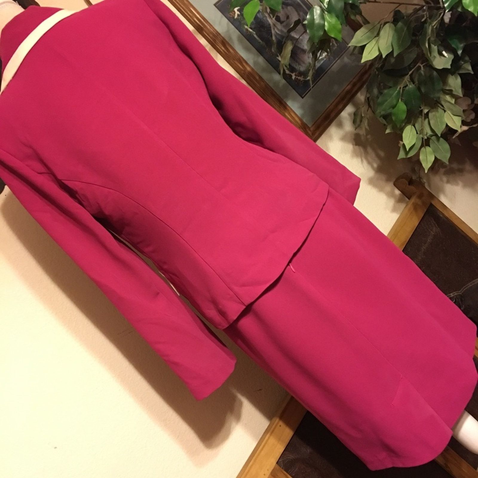 Vintage S.L. Fashions hot pink/white skirt suit set 6 Size M / US 6-8 / IT 42-44 - 5 Thumbnail