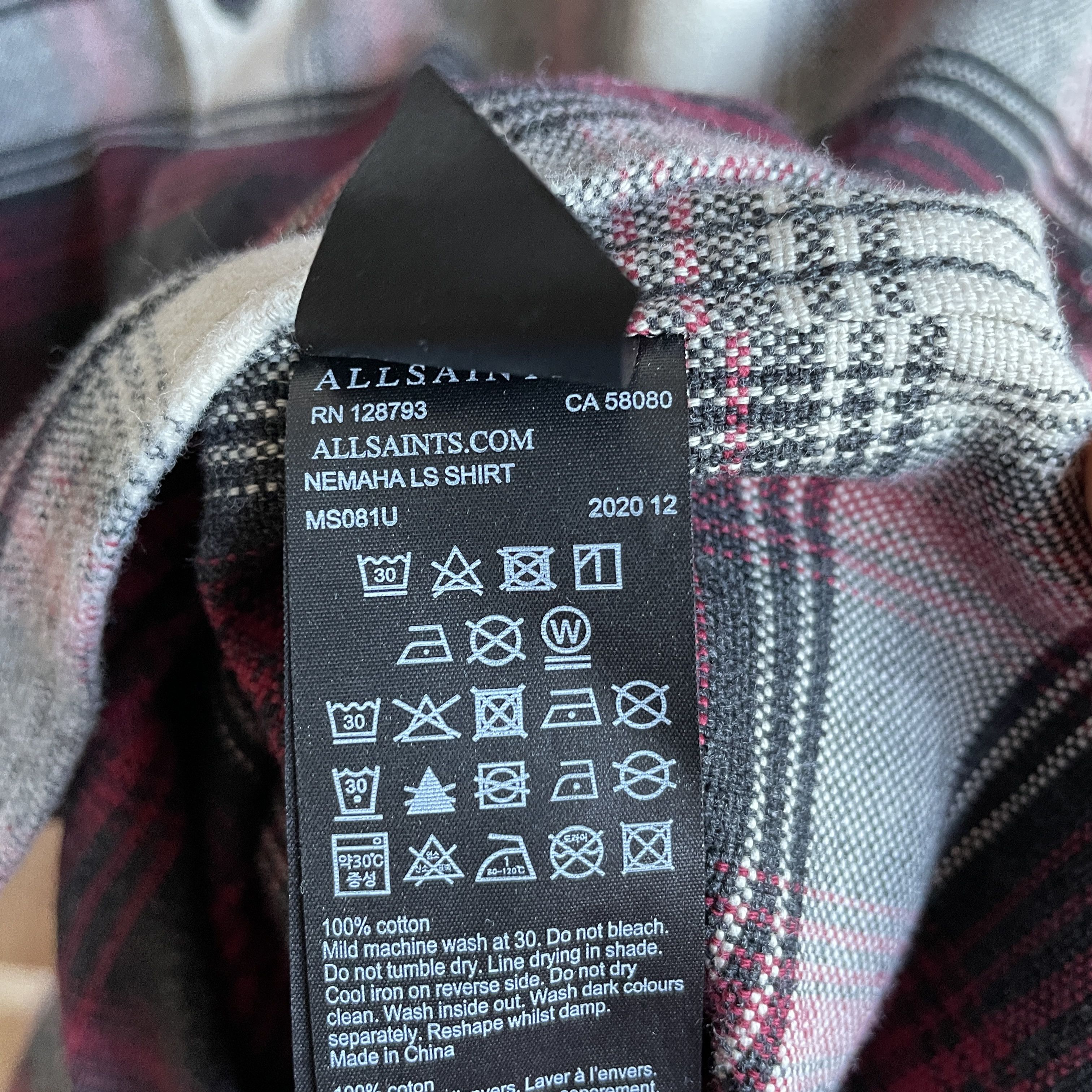 Allsaints Allsaints Nemaha Plaid Flannel Shirt Size S Size US S / EU 44-46 / 1 - 6 Thumbnail