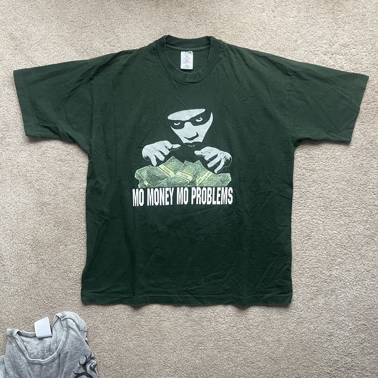 Image of Vintage 1990’S Ultra Notorious B.i.g. Mo Money Mo Problems in Green, Men's (Size 2XL)