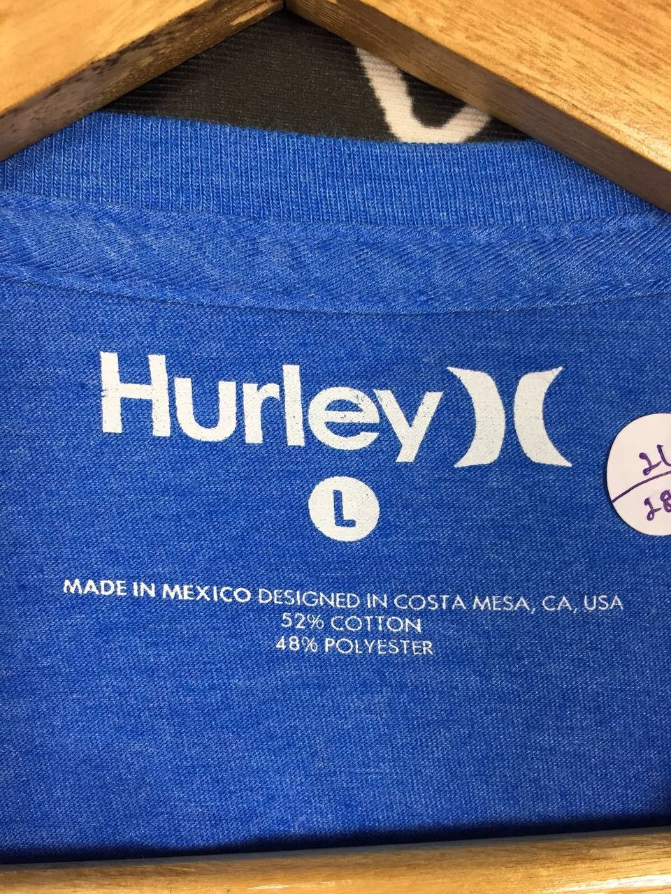 Hurley × Vintage Hurley Box Logo Spell Out Streetwear Tee Size US L / EU 52-54 / 3 - 6 Thumbnail