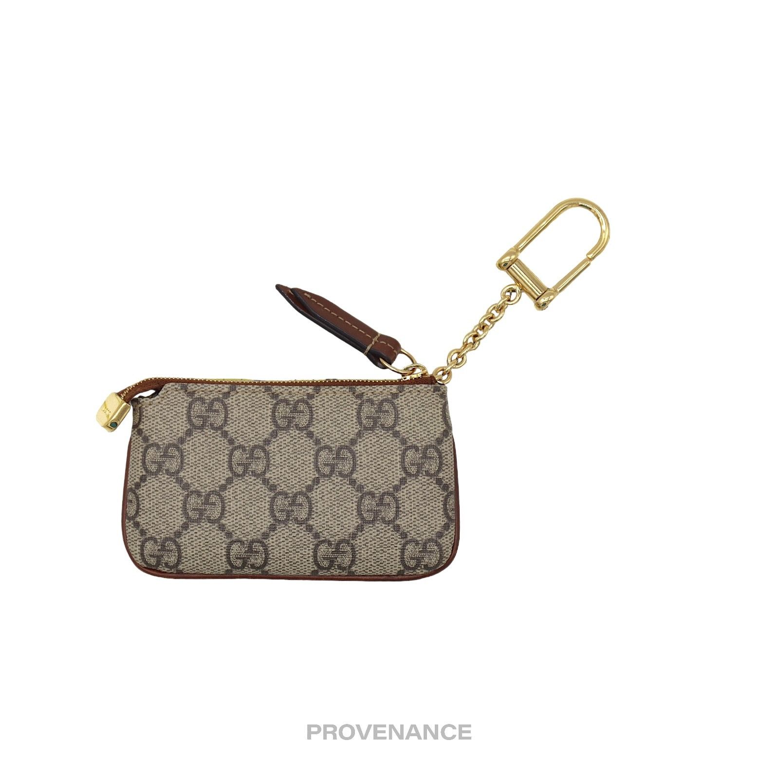 Gucci 🔴 Gucci Key Pouch Cles - GG Supreme Brown Size ONE SIZE - 3 Thumbnail