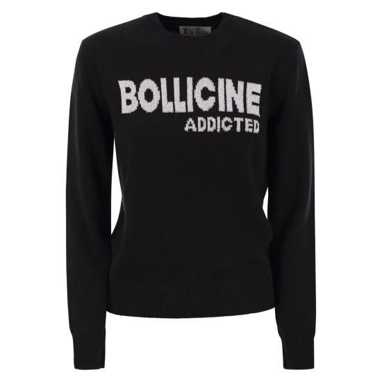 MC2 Saint Barth MC2 SAINT BARTH Women Sweater QUE0010 BLACK Size L / US 10 / IT 46 - 1 Thumbnail