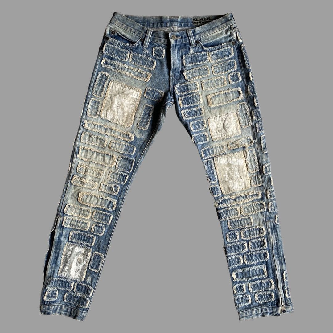 RNA Slang From Chaos Scab Patchwork Jeans