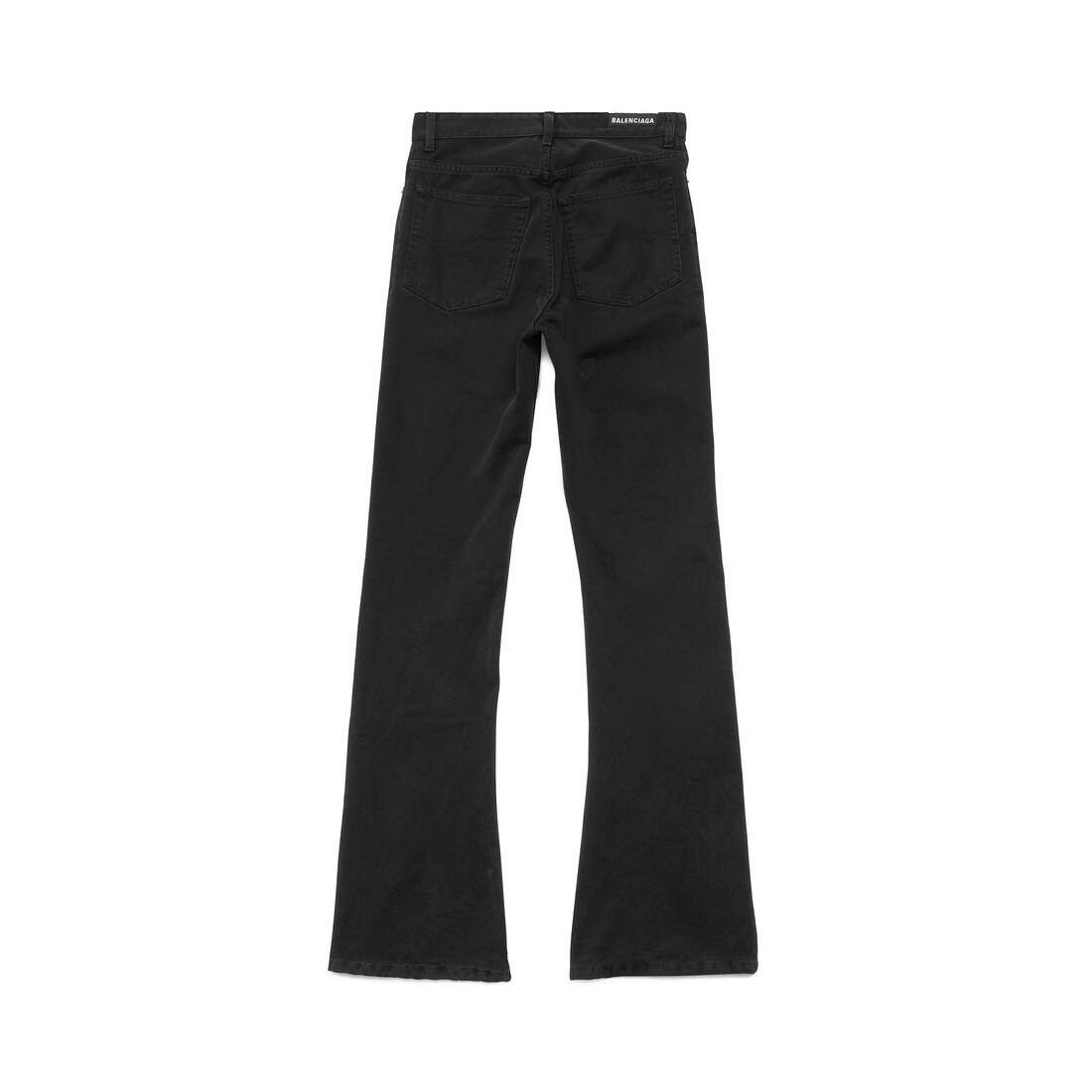 Balenciaga o1tr1nto0426 Bootcut Pants in Black Size 26" / US 2 / IT 38 - 2 Thumbnail