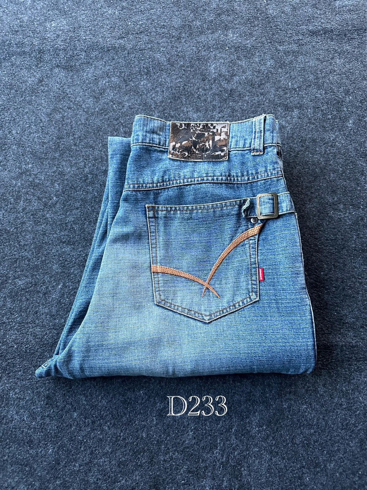 Dogtown × JNCO × Vintage Vintage Kissmark Baggy Loose Denim D233 Size US 34 / EU 50 - 20 Thumbnail