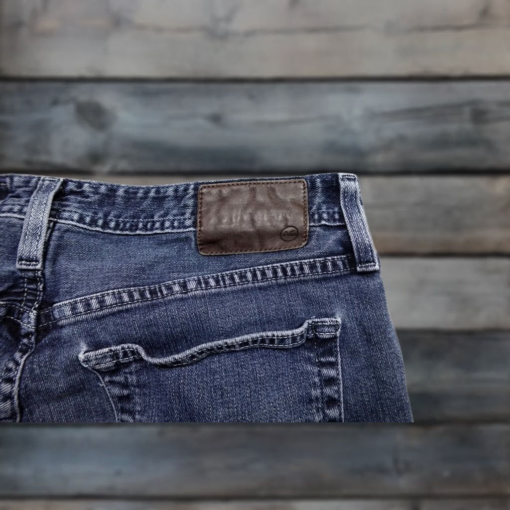 Vintage AG Adriano Goldschmied The Everett Jeans Mens 33x30 Slim Straight Blue Stretch Denim Five-Pocket Powerhouse Regular Rise Mid Vintage: No Size US 33 - 1 Thumbnail