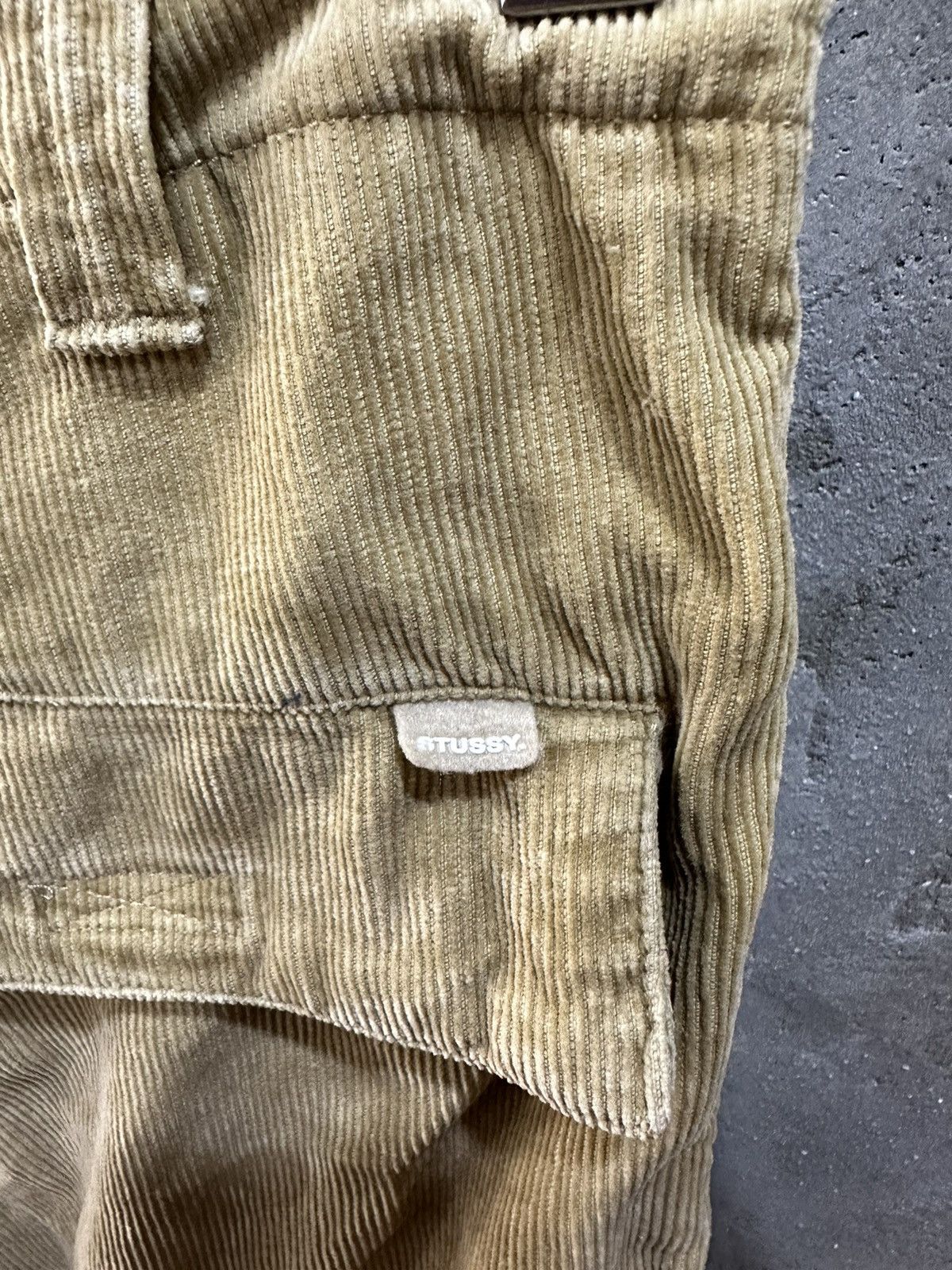 Stussy 1990-Stüssy 3D Cargos Made in China Corduroys Cargo Pant Size US 29 - 17 Thumbnail