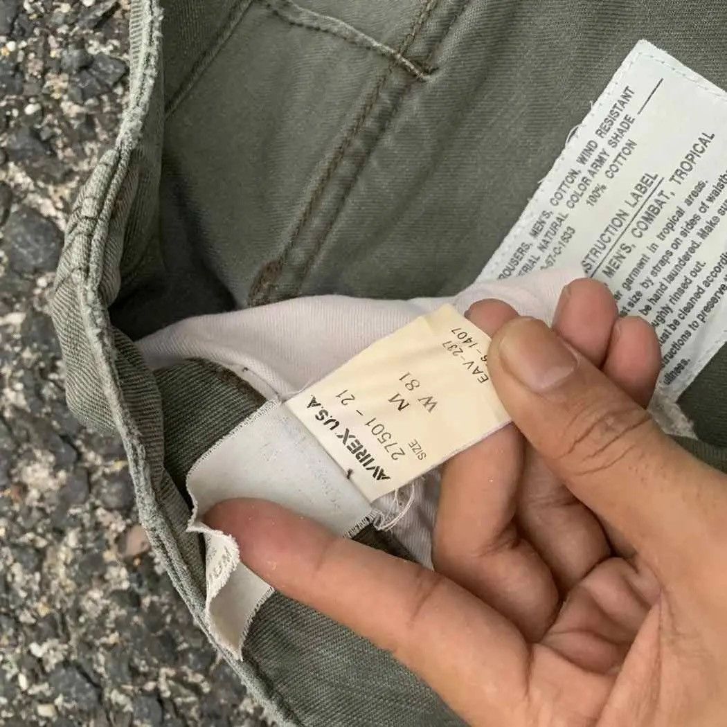 StraightFaded Japanese Vintage Trousers Faded Utility Avirex Combat Cargo Size US 29 - 8 Thumbnail