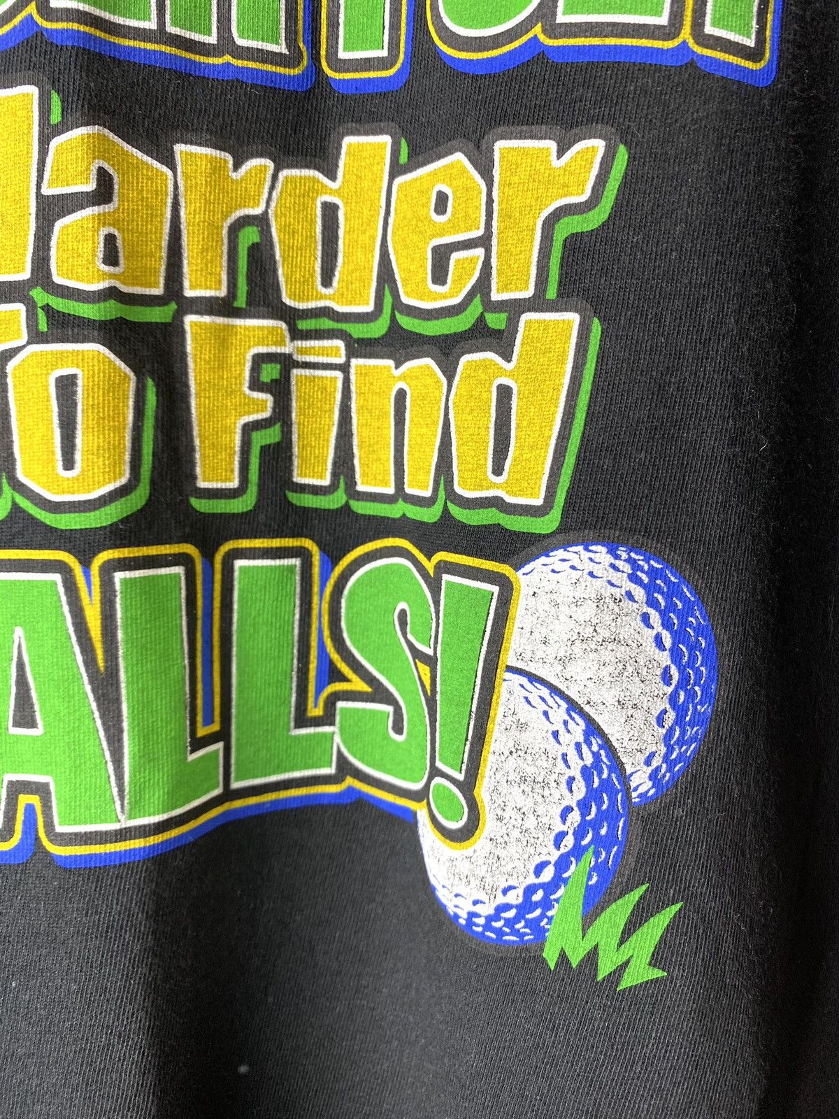 Vintage 1990’s Vintage Find My Balls Funny T Shirt Golf Polo Size US M / EU 48-50 / 2 - 3 Thumbnail