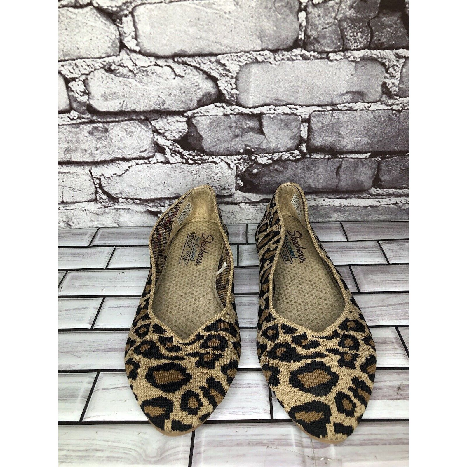 SKECHERS Skechers Air Cooled Memory Foam Leopard Textile Stretch Poin Size US 9 / IT 39 - 16 Thumbnail