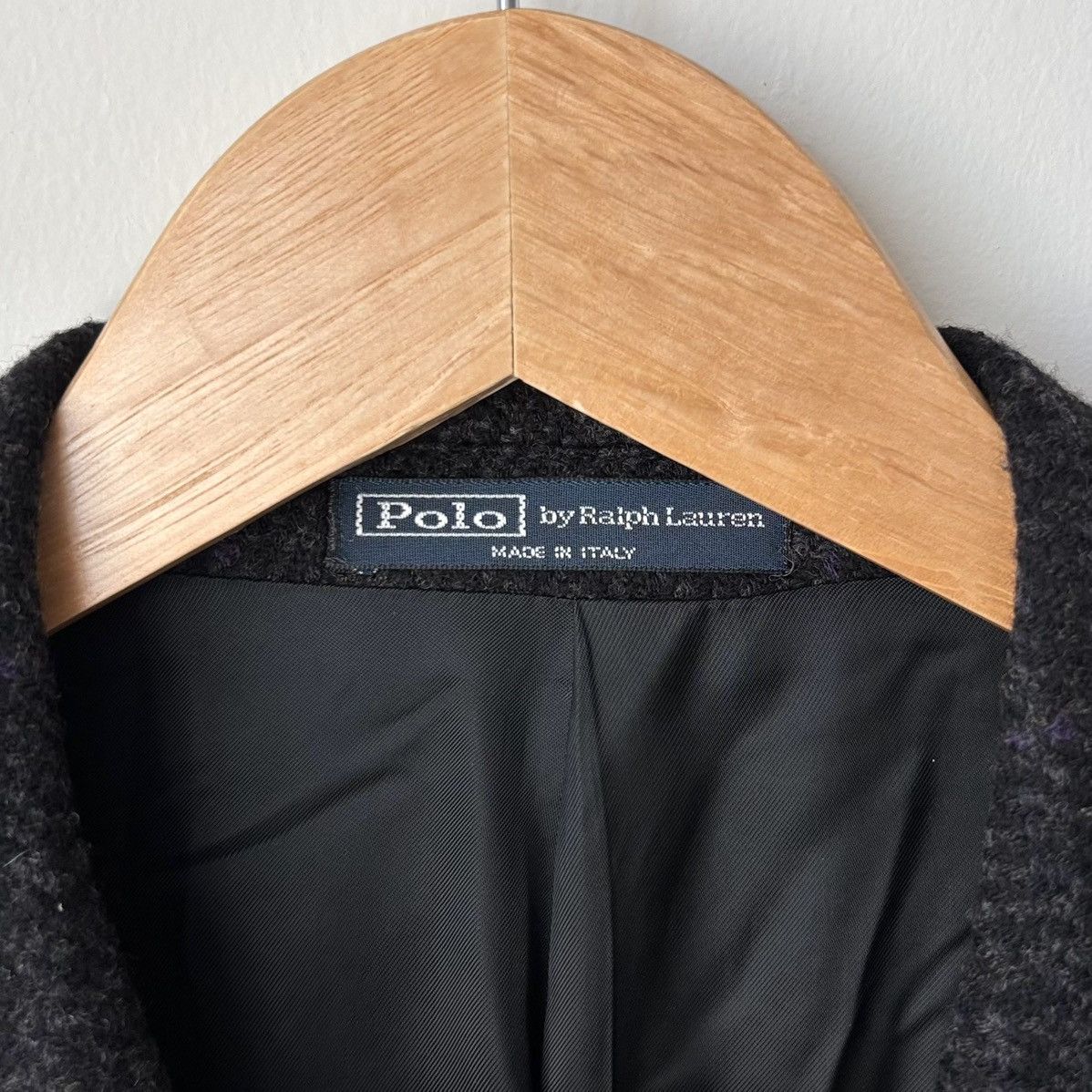 Polo Ralph Lauren Cashmere Wool Blend Windowpane Blazer Corneliani Charcoal Size 42L - 3 Thumbnail