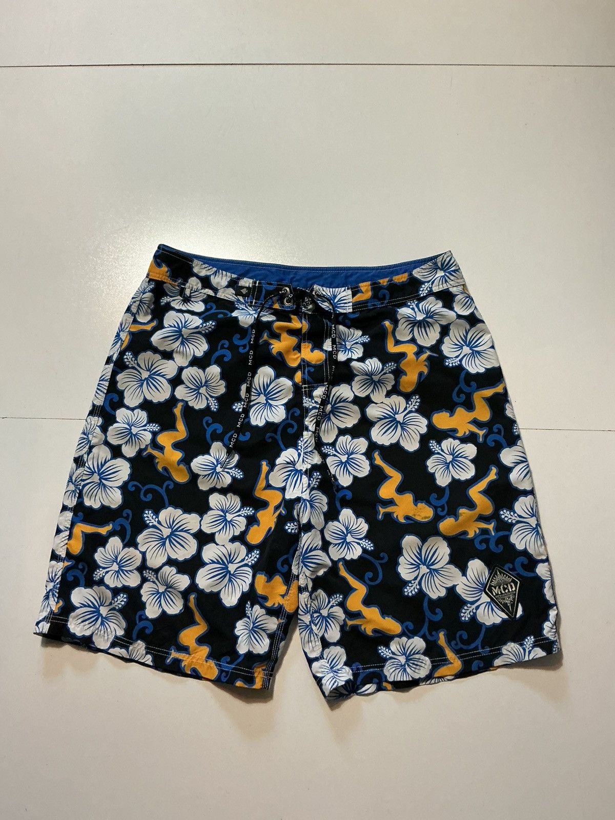 Other VTG Y2K MCD More Core Division Hibiscus Surf Board Shorts Size US 38 / EU 54 - 1 Thumbnail