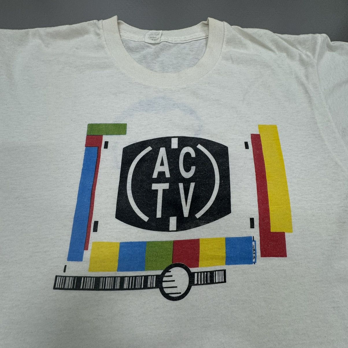 Band Tees × Vintage Vintage 90s ACTV Techno Music Size US L / EU 52-54 / 3 - 1 Thumbnail