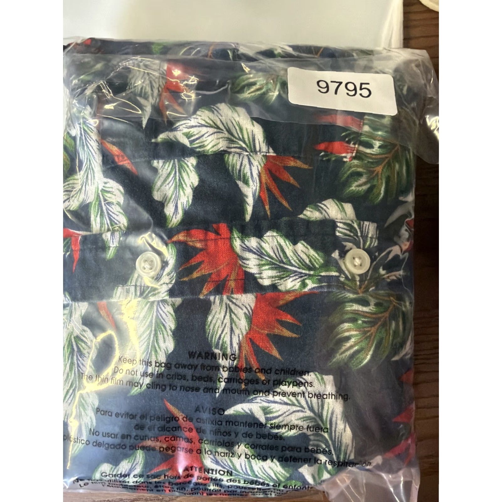 Banana Republic Banana Republic Shirt Mens XL Blue Leaf Print Linen Short Sleeve Button-Up Size US XL / EU 56 / 4 - 4 Thumbnail