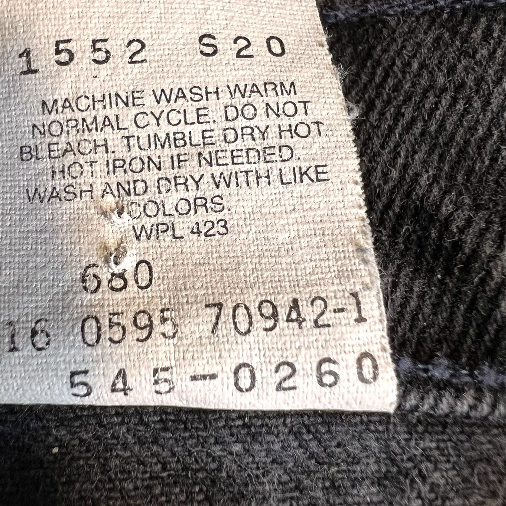 Levi's VINTAGE Levi's 545 Jeans Mens 44x32 Black Denim Tapered Relaxed 90s Grunge 5-Pocket Design Mens Jeans Size US 44 / EU 60 - 4 Thumbnail