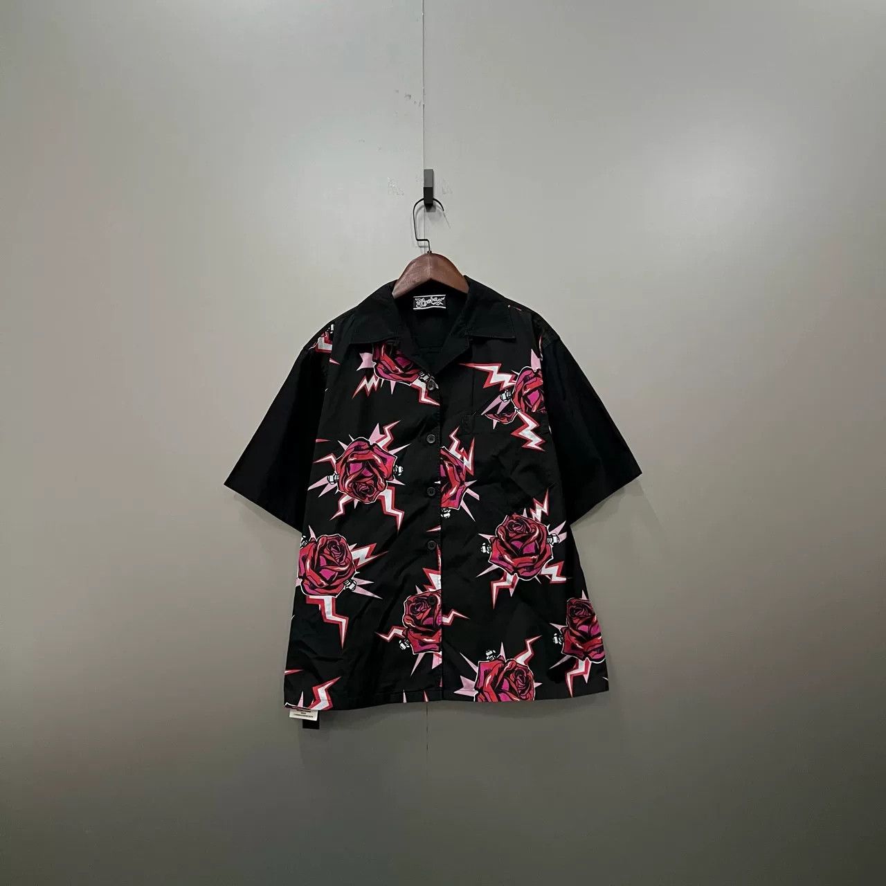 Prada Prada Rose Print Short-Sleeve Shirt Size S / US 4 / IT 40 - 1 Thumbnail