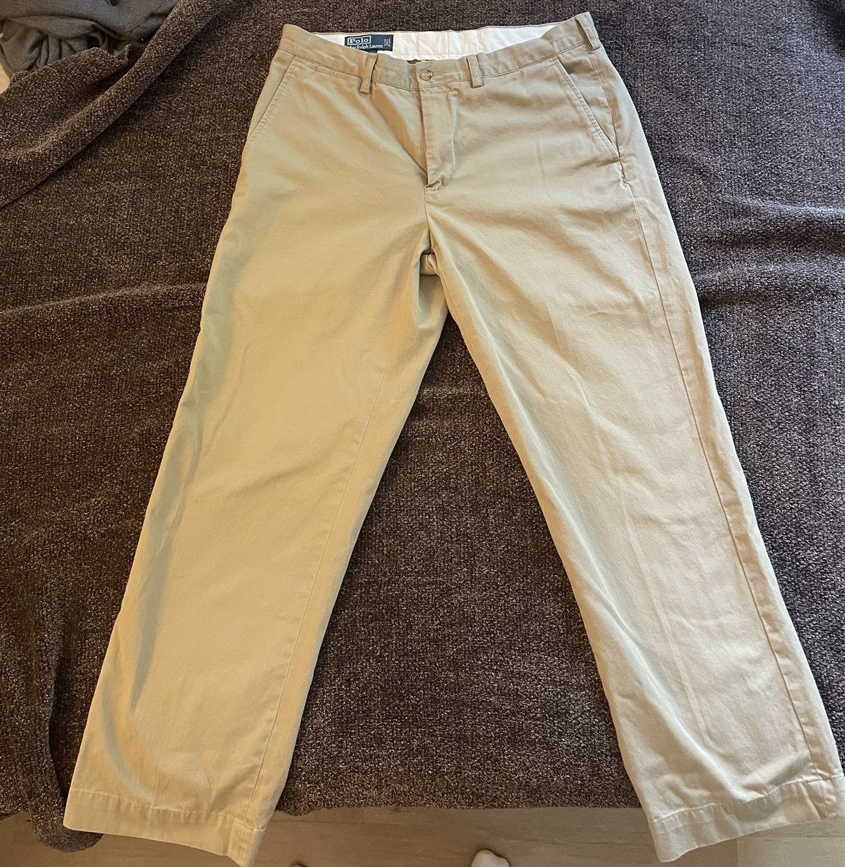 Ralph Lauren POLO by Ralph Lauren PRESTON PANT Chino pants for men, equivalent to w36 cotton Beige type Vintage Second Hand