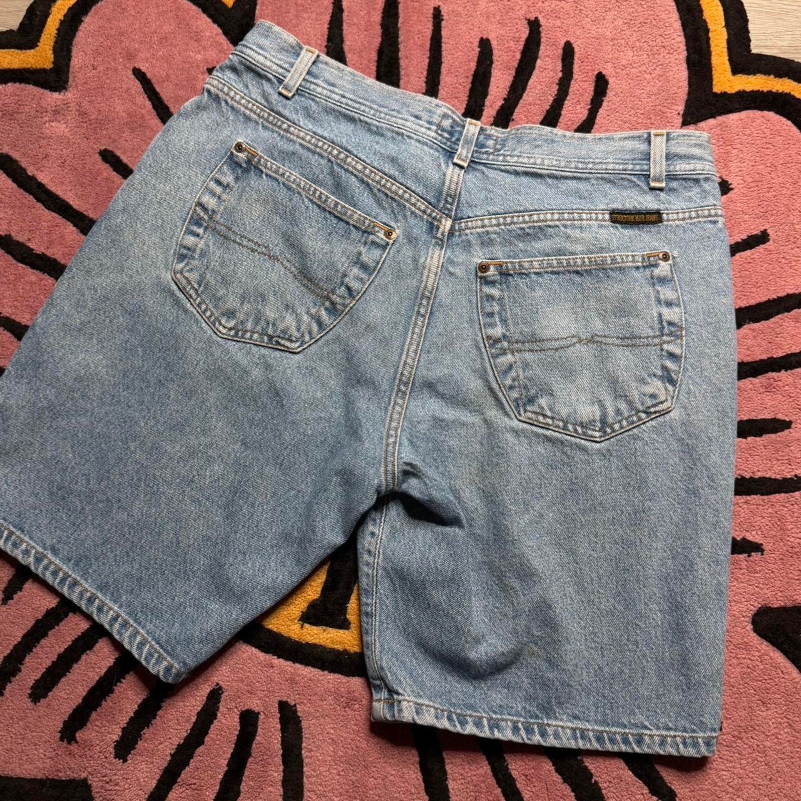 Structure × Vintage Vintage Y2K Structure Blue Jeans Distressed Denim Shorts Size US 36 / EU 52 - 8 Thumbnail