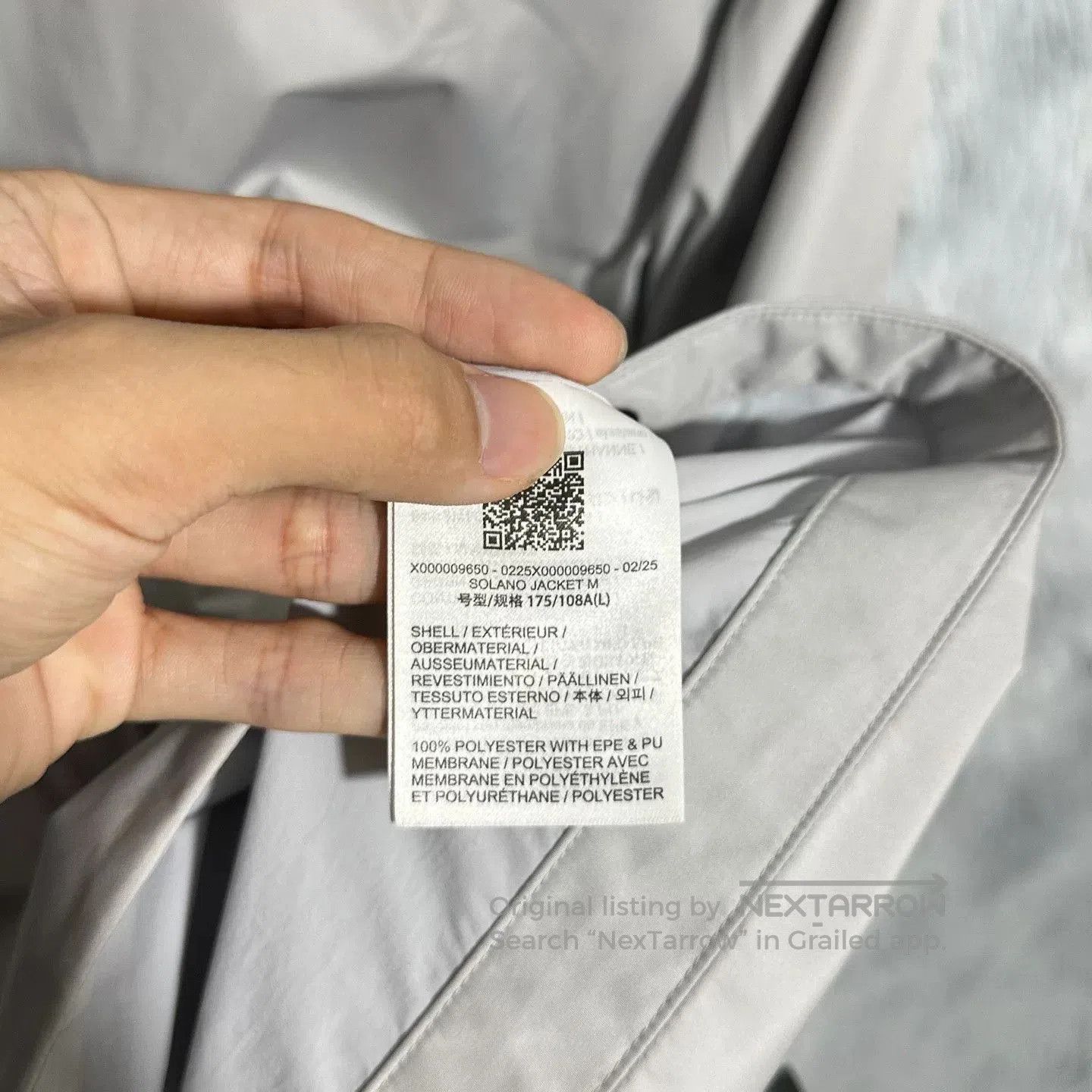 Arc'teryx arcteryx solano jacket in hidden gray. Size US L / EU 52-54 / 3 - 6 Thumbnail