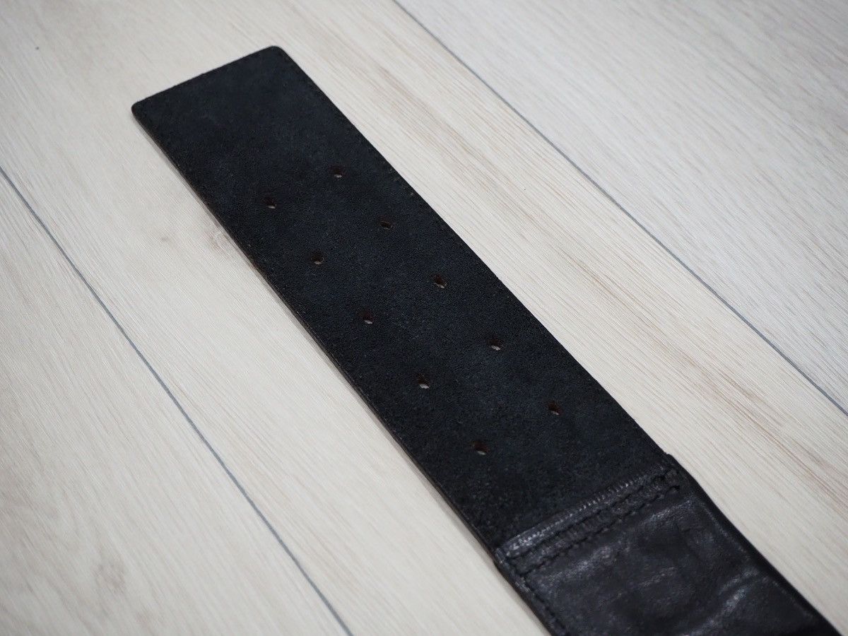 Issey Miyake Rare 80s I.S. Issey Miyake Convertible Zipper Leather Belt Size ONE SIZE - 5 Thumbnail