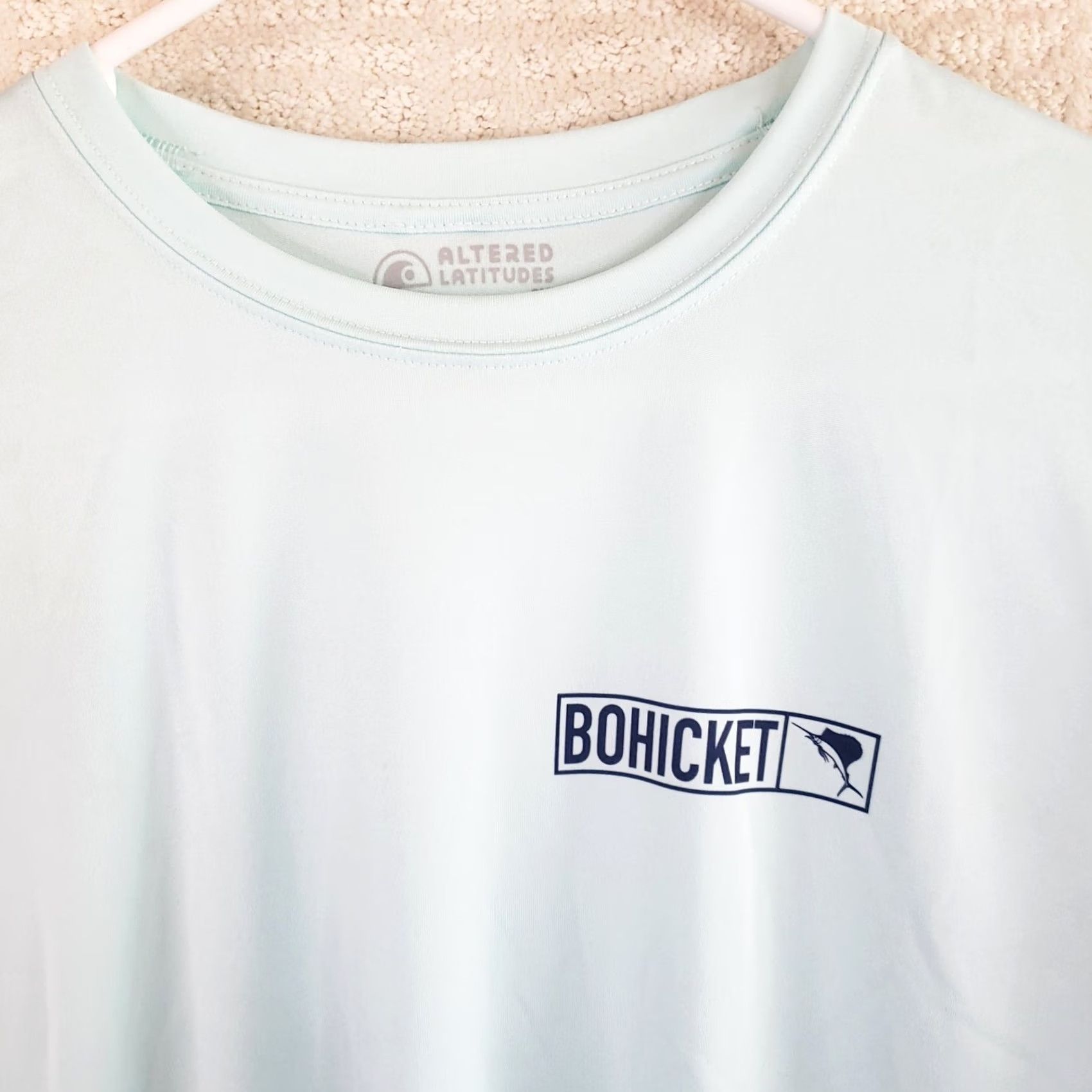 AQUA Altered Latitude Shirt Aqua Blue Long Slv. S Unisex Bohicket Marina Size US S / EU 44-46 / 1 - 3 Thumbnail