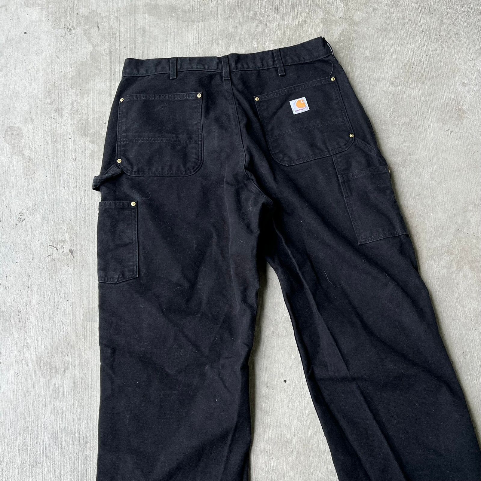 Carhartt × Vintage Carhartt black double knee work wear carpenter pants Size US 34 / EU 50 - 6 Thumbnail