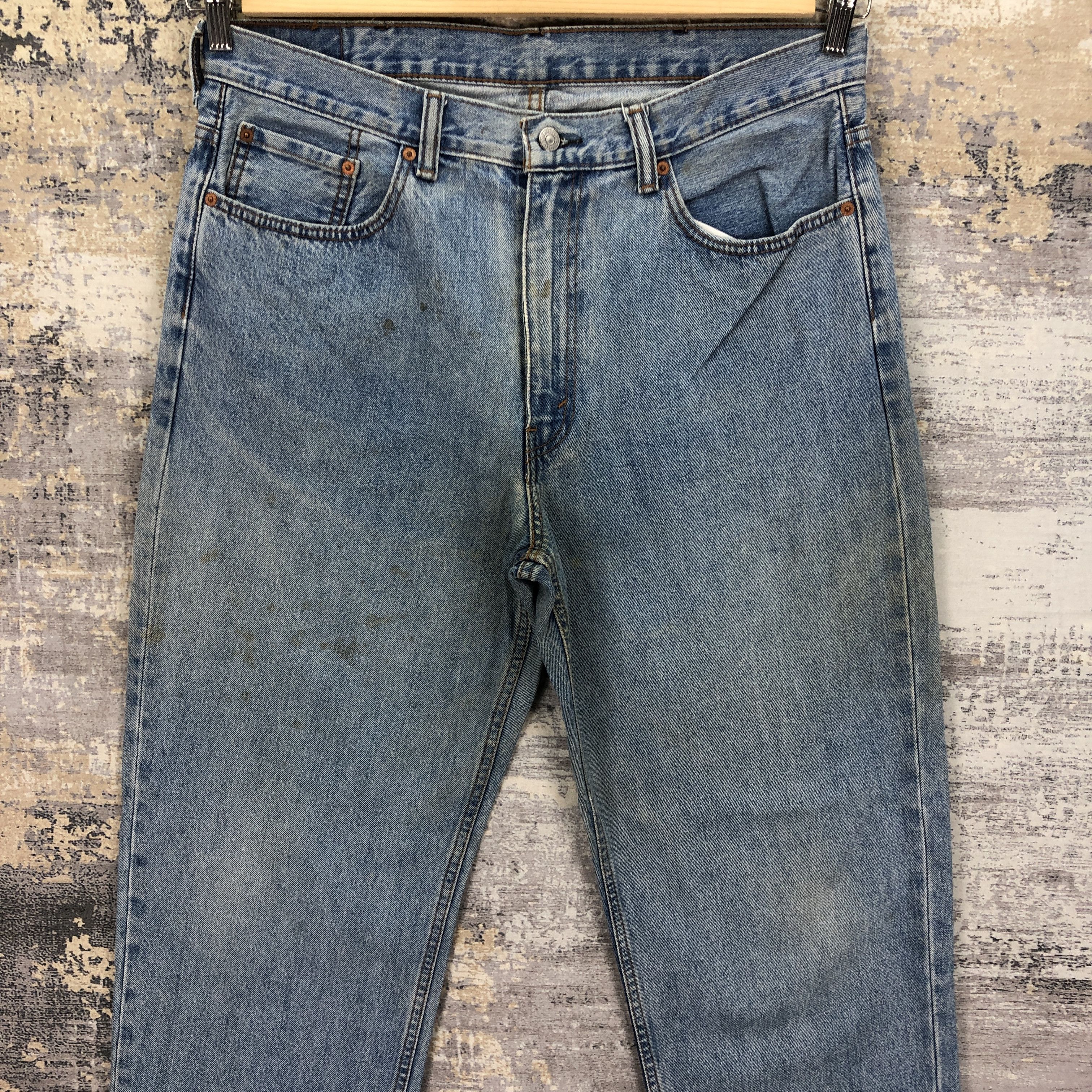 Levi's × Vintage Vintage Levis 550 Light Wash Denim Dirty Levi's Faded Jeans Size US 36 / EU 52 - 3 Thumbnail
