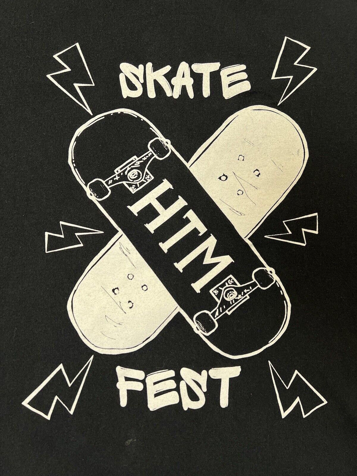Designer 90s High Times Magazine Skate Fest T-shirt Size M Black Size US M / EU 48-50 / 2 - 2 Thumbnail