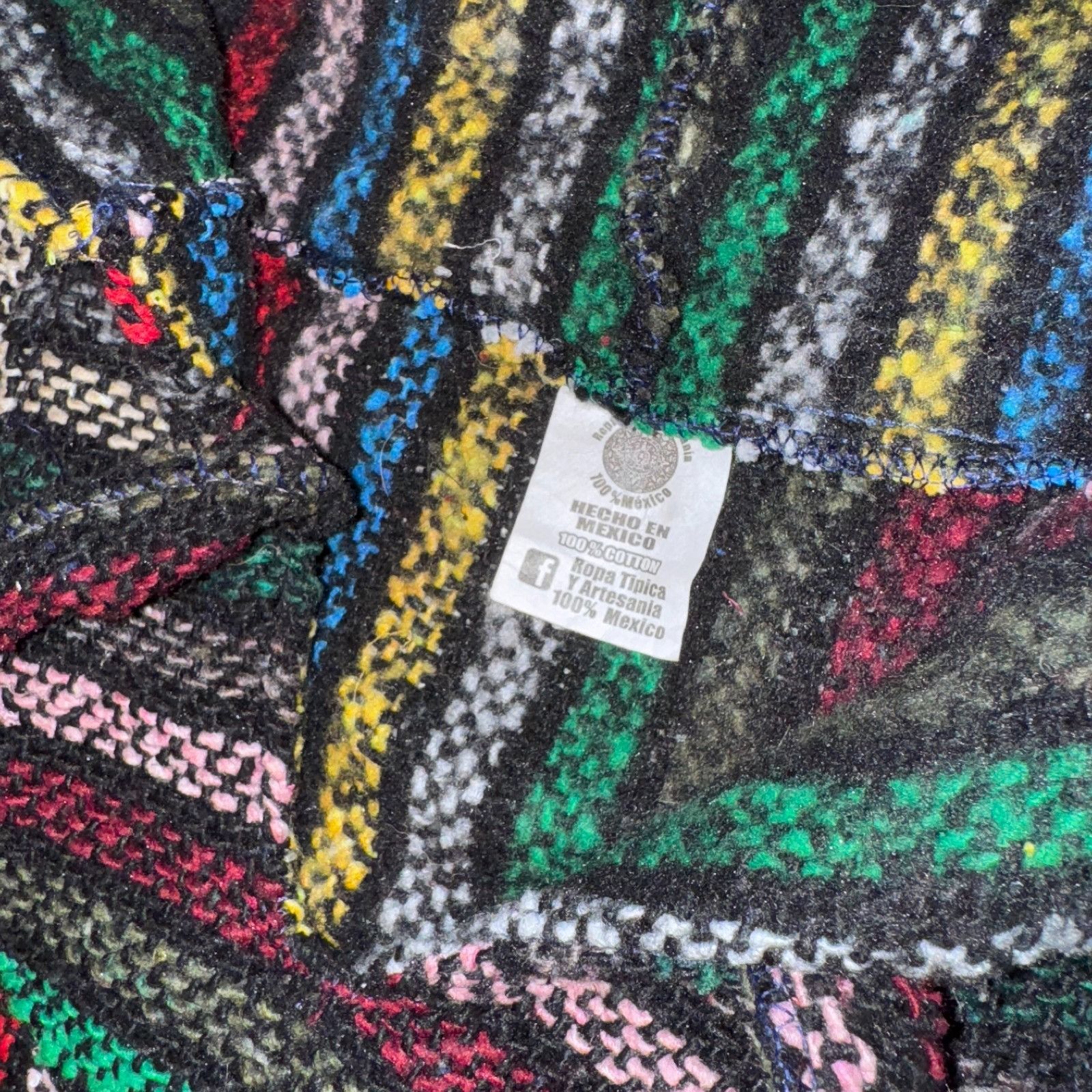 Other Baja Mexican Poncho Hoodie Pullover Drug Rug Small Serape Su Size US S / EU 44-46 / 1 - 2 Thumbnail