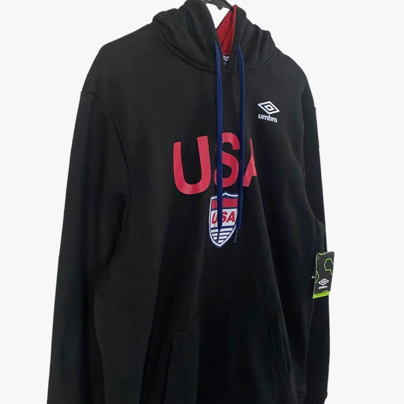 Umbro VINTAGE Umbro Team USA Soccer Hoodie Black Mens M Pullover Sweatshirt New Size US M / EU 48-50 / 2 - 4 Thumbnail