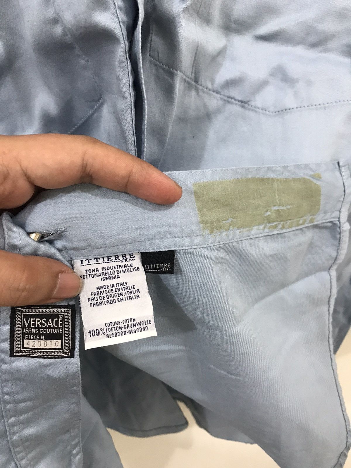 Versace × Versace Jeans Couture Vintage Versace shirt Size US L / EU 52-54 / 3 - 6 Thumbnail