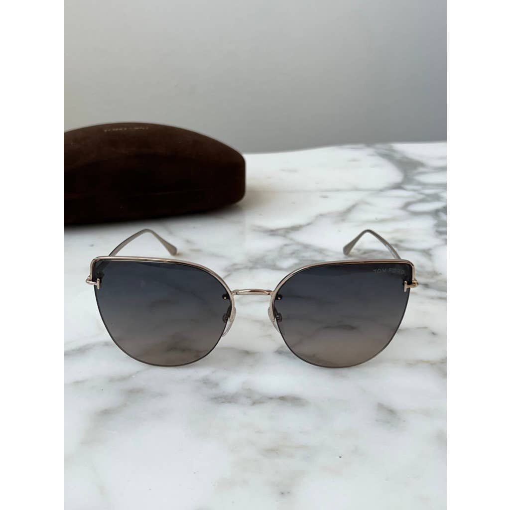 NEW Tom Ford Ingrid FT0652 Sunglasses in Gold