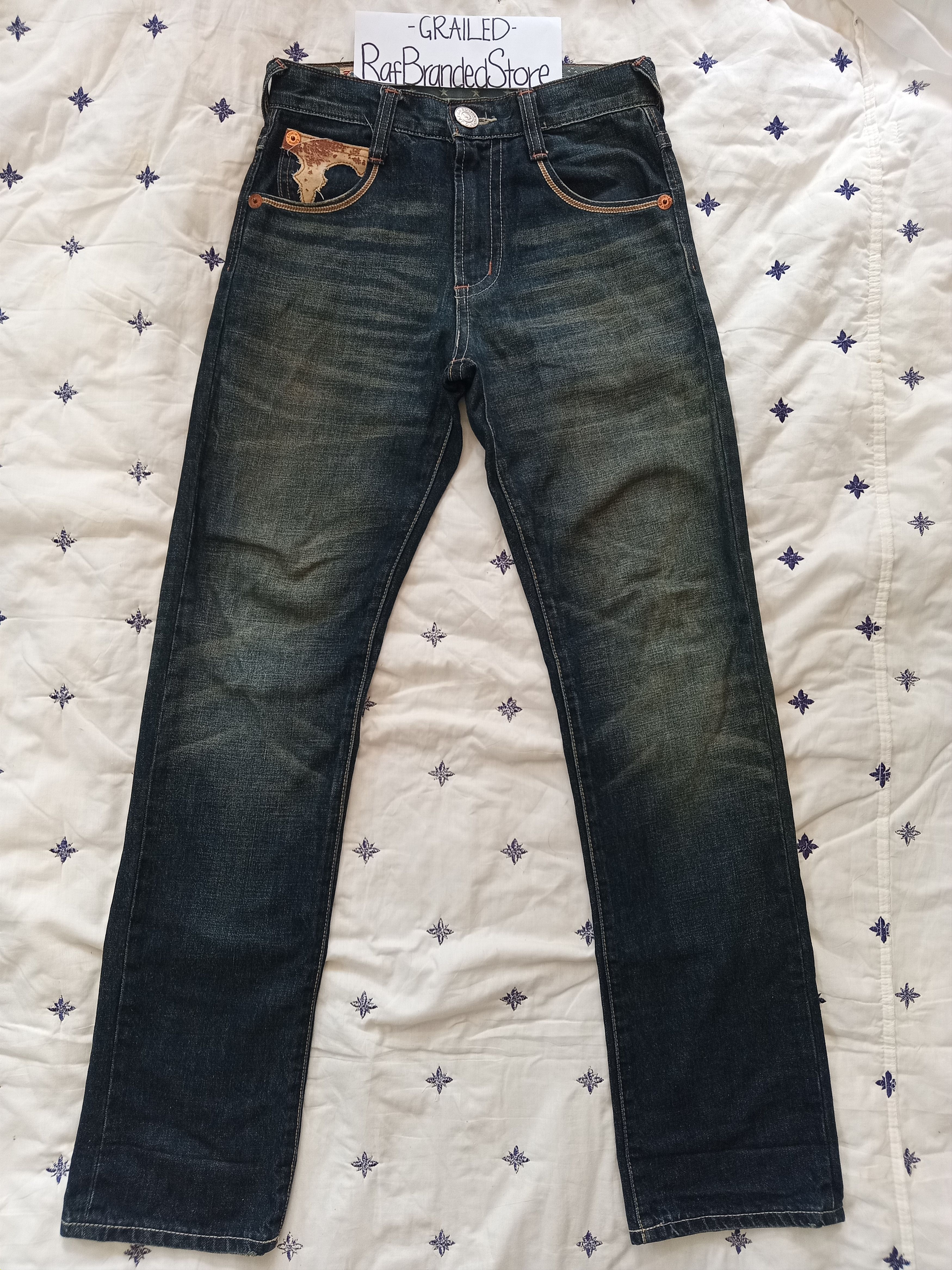 Edwin 505 Blue Trip Distressed Jeans